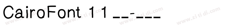 CairoFont 1 1 常规字体转换